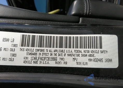 2015 Jeep Grand Cherokee Altitude из США, поврежденный, VIN 1C4RJFAG3FC819966